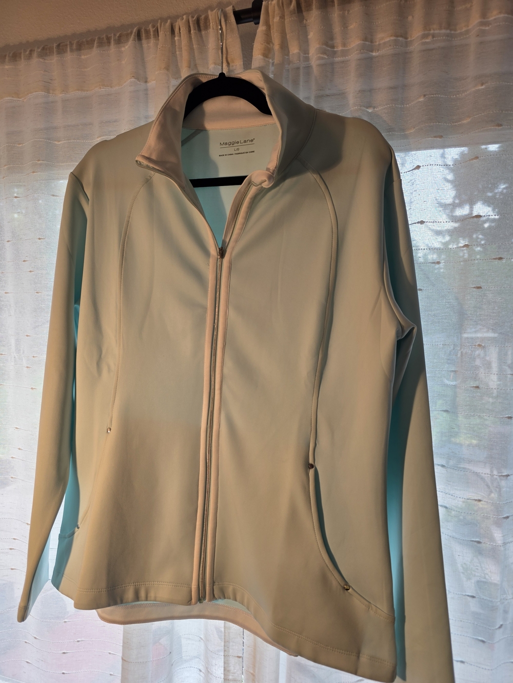 Maggie Lane Outdoors Women's Light Teal Full-Zip Golf Jacket